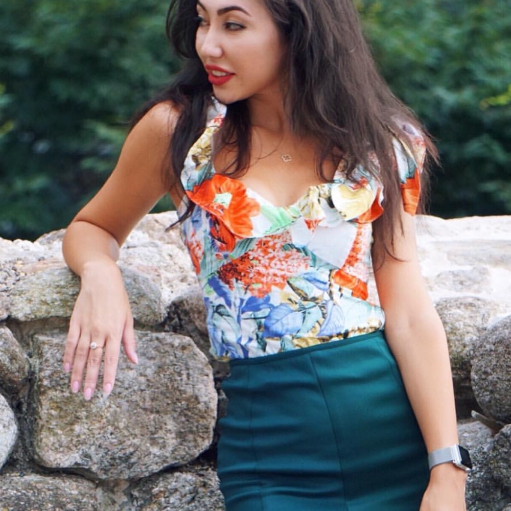 Zara flower top